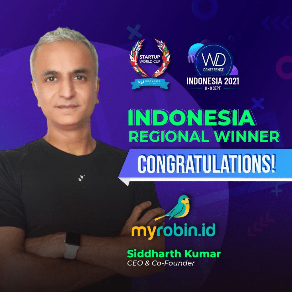 Myrobin Menjadi Juara pada Startup World Cup Regional Indonesia Unggul dari 9 Startup Lainnya | MyRobin